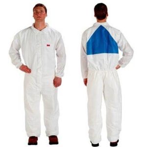 4540+ COVERALL WHITE+BLUE (CAJA 25) TALLA XL