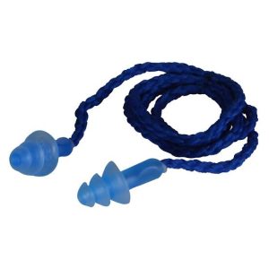 TAPON REUTILIZABLE 1290 COLOR AZUL CON CORDON 25DB